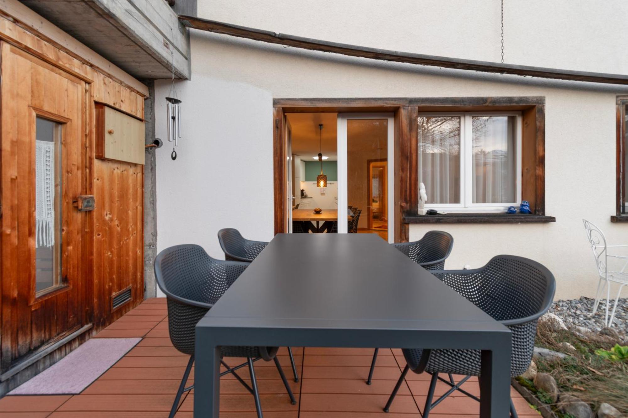 Gemuetliche 2.5 Zimmer Wohnung Mit Privater Sauna Seewis im Prätigau Exterior foto